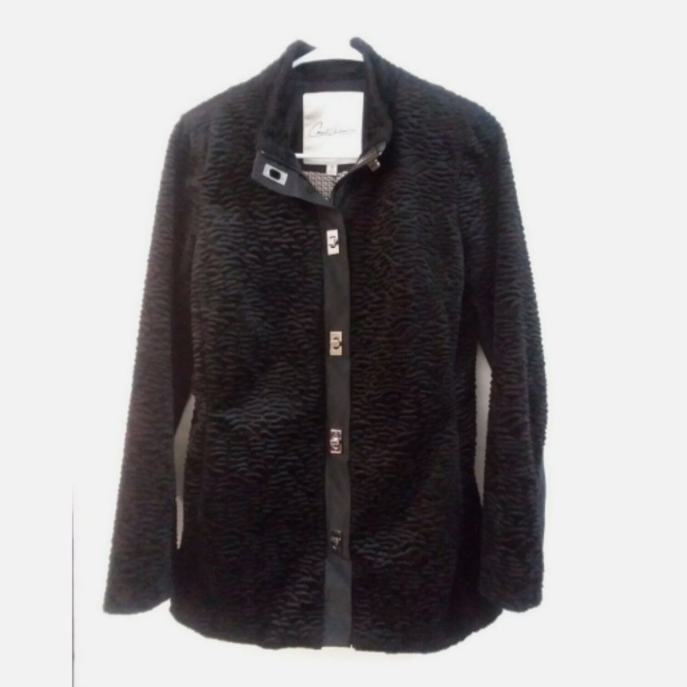 CAbi Carol Anderson By Invitation Textured Jacket Black Size S
